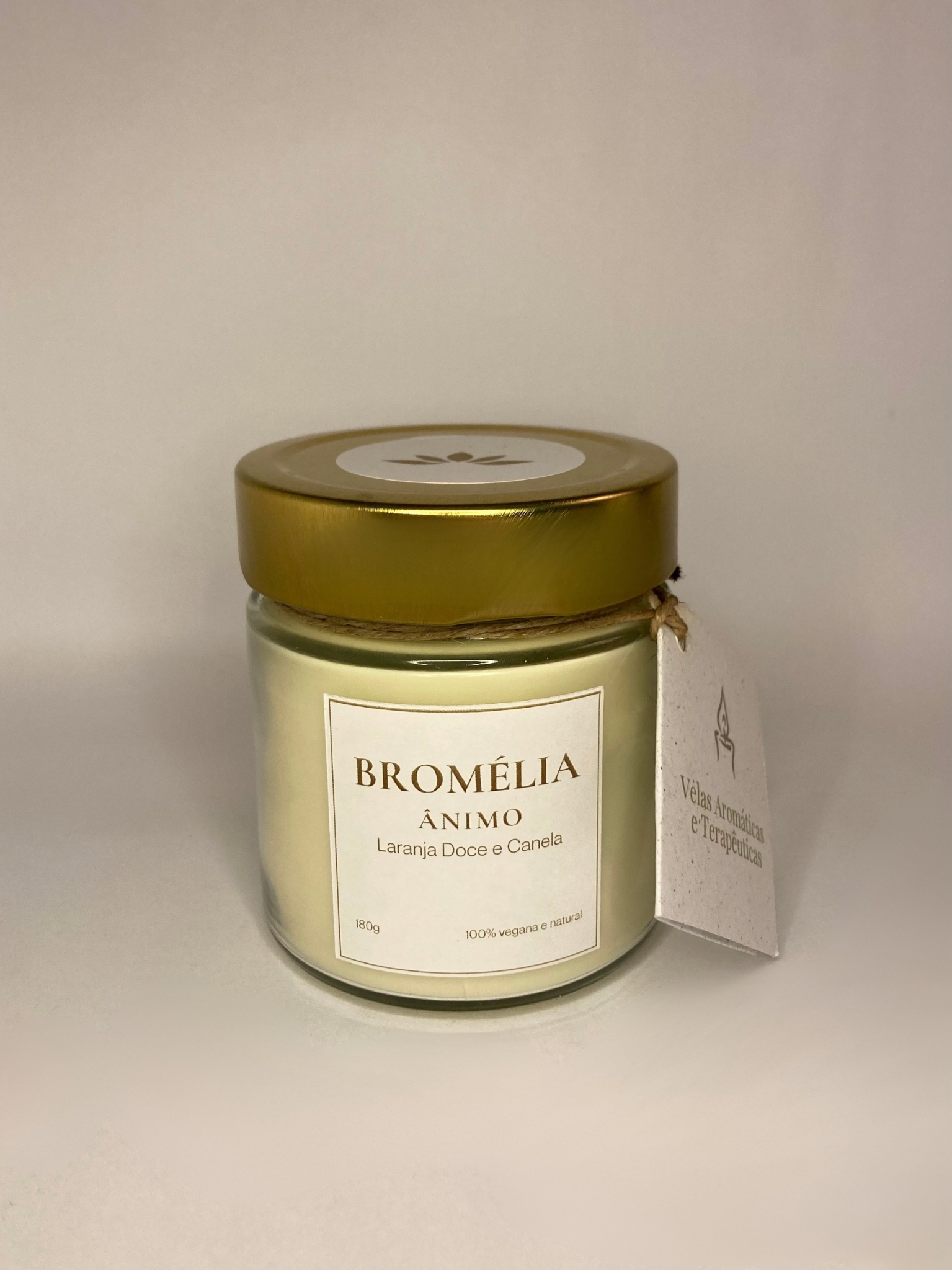 Ânimo - Vela Natural de Laranja Doce e Canela 180g