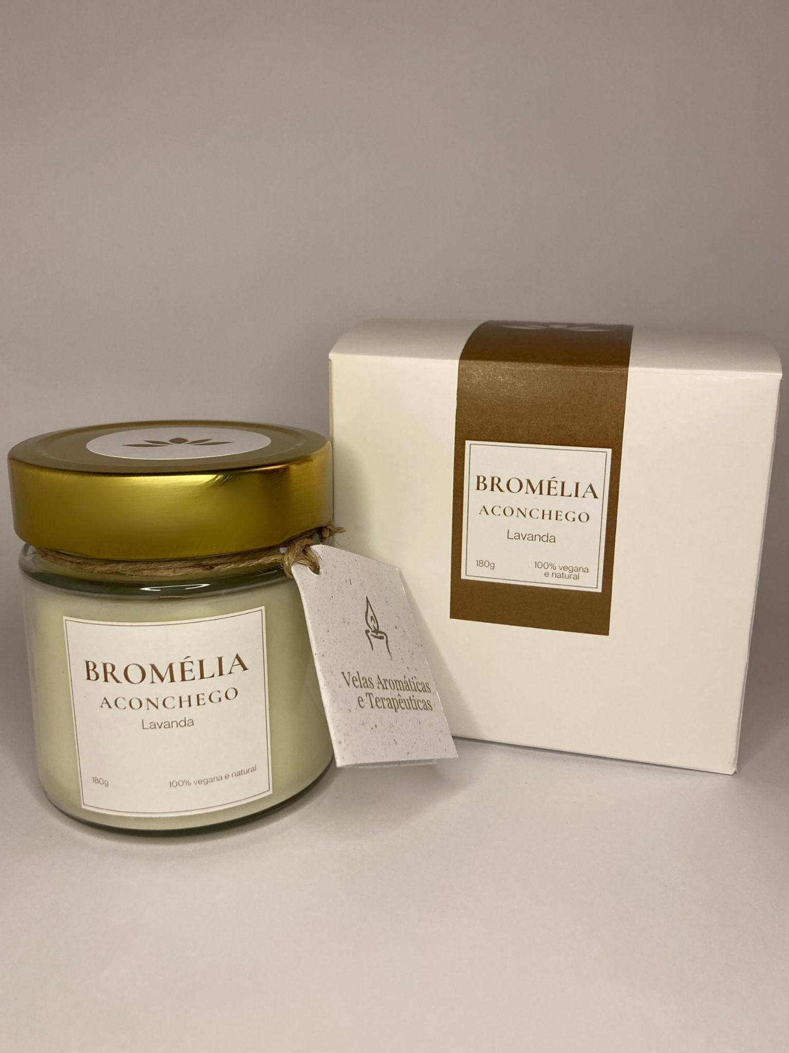 Aconchego - Vela Natural de Lavanda 180g