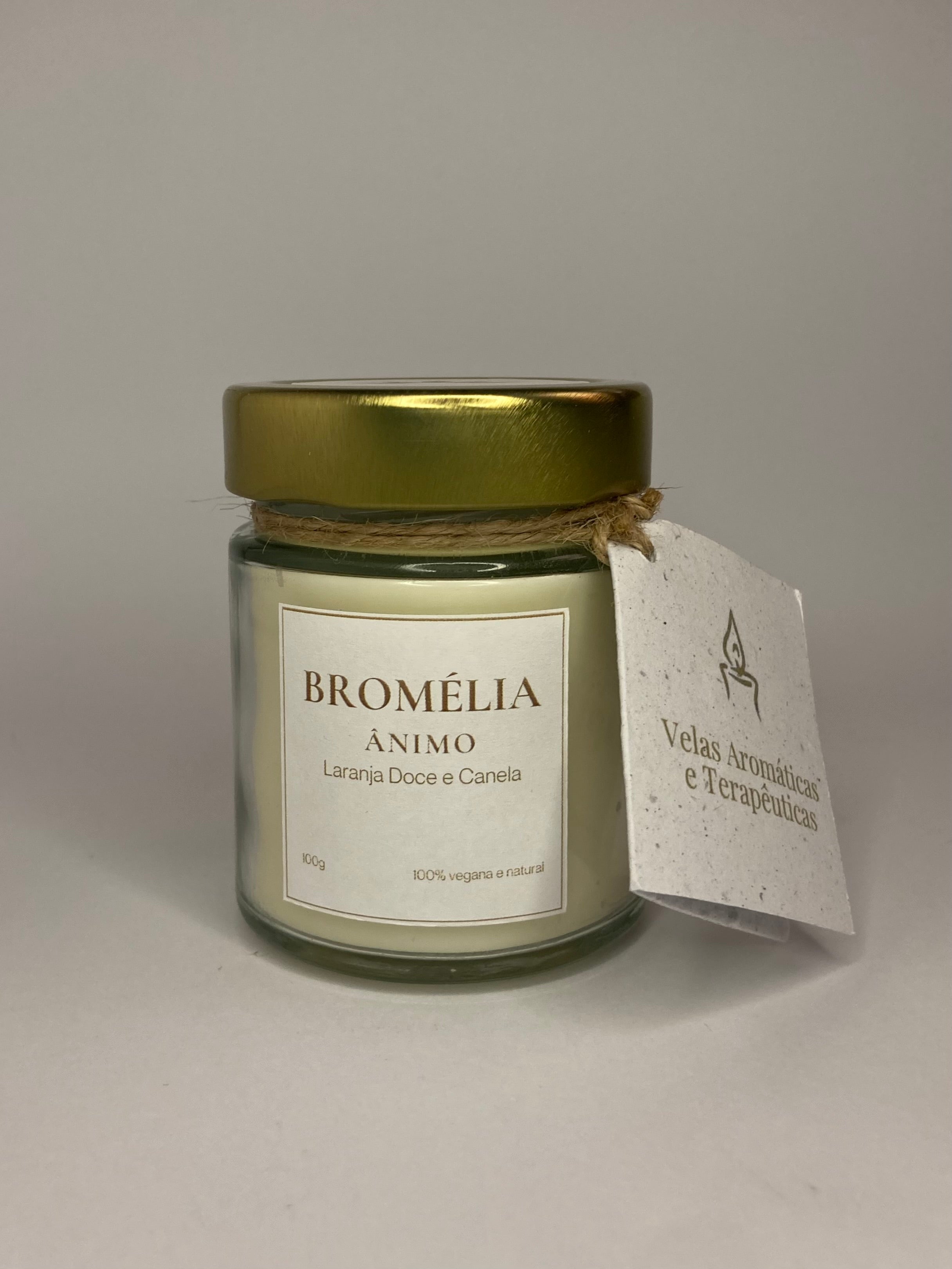 Ânimo - Vela Natural de Laranja Doce e Canela 100g