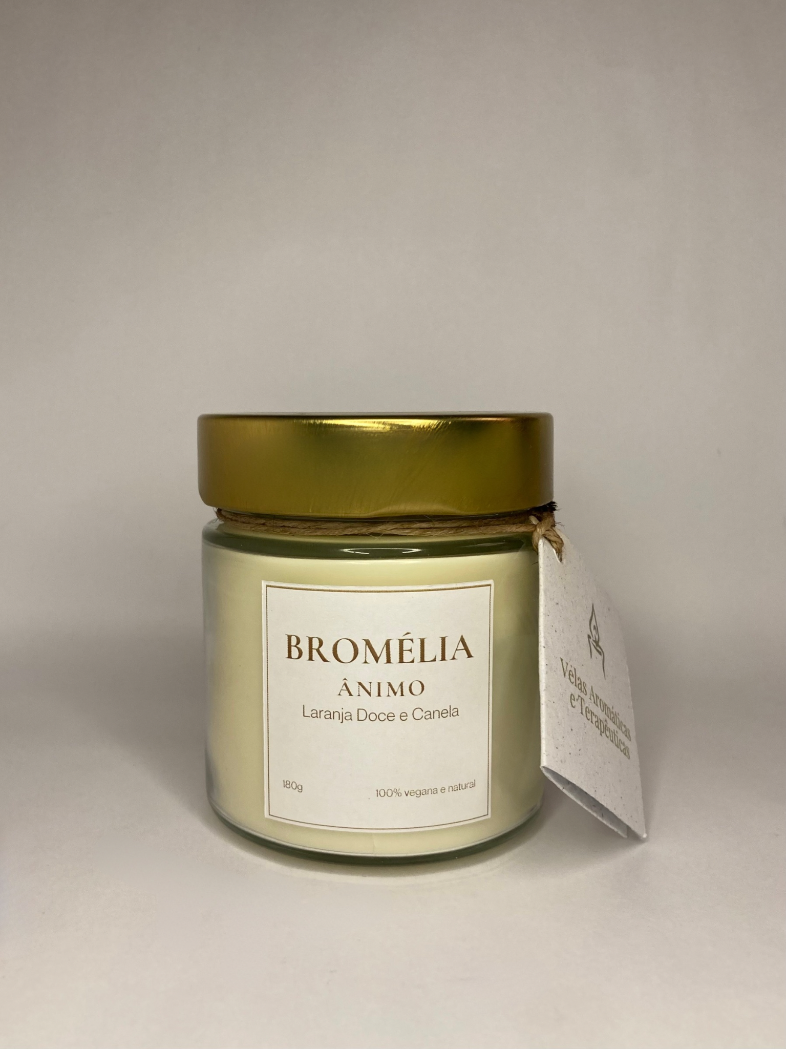 Ânimo - Vela Natural de Laranja Doce e Canela 180g