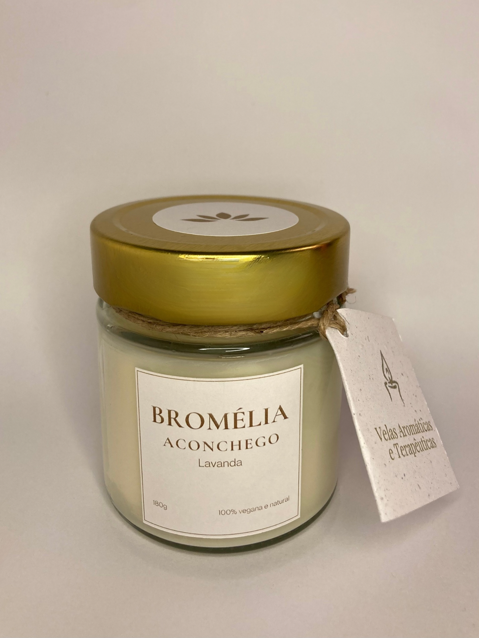 Aconchego - Vela Natural de Lavanda 180g