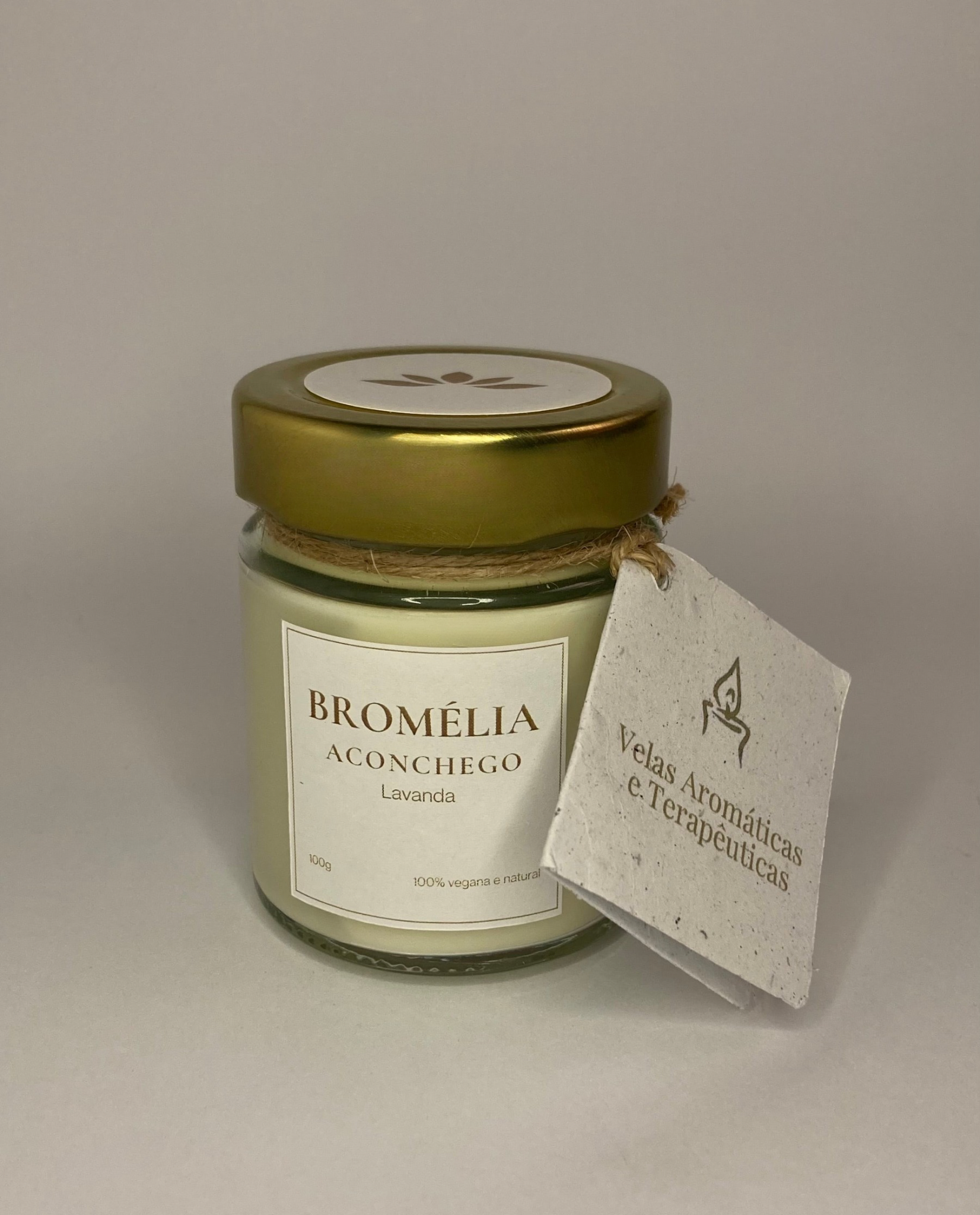 Aconchego - Vela Natural de Lavanda 100g