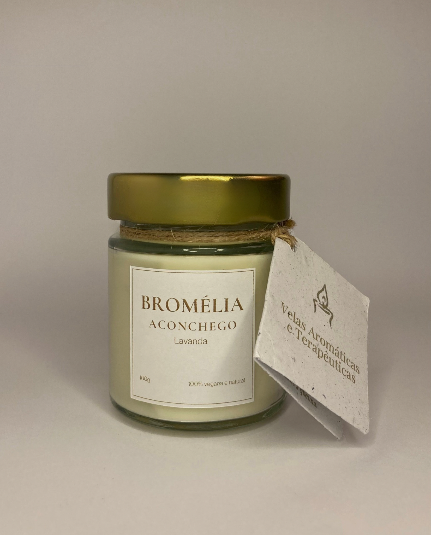 Aconchego - Vela Natural de Lavanda 100g