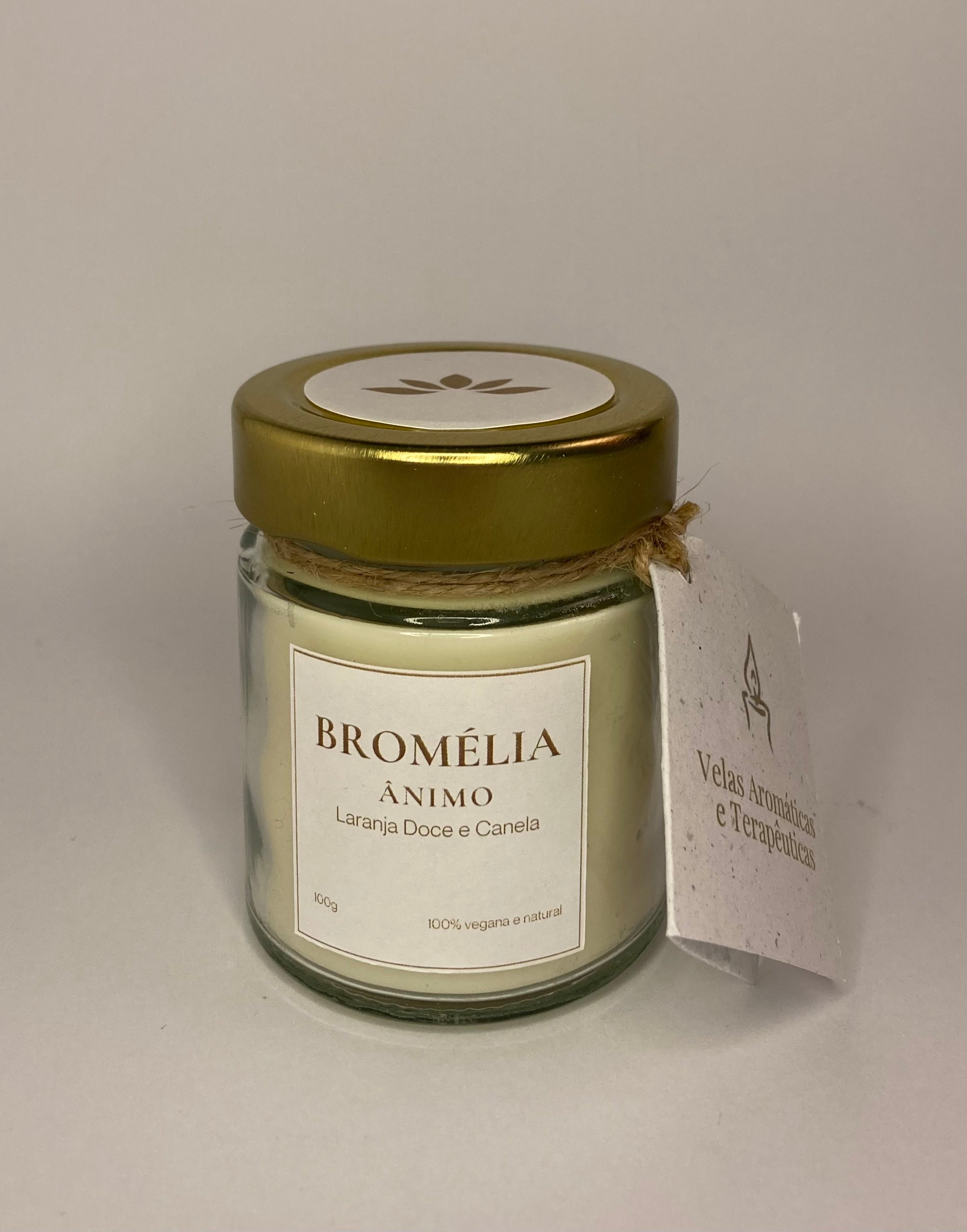 Ânimo - Vela Natural de Laranja Doce e Canela 100g