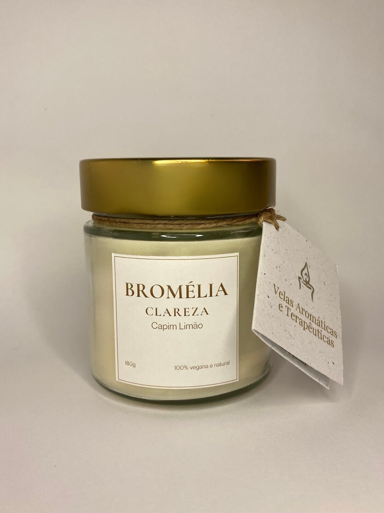 Clareza - Vela Natural de Capim Limão 180g