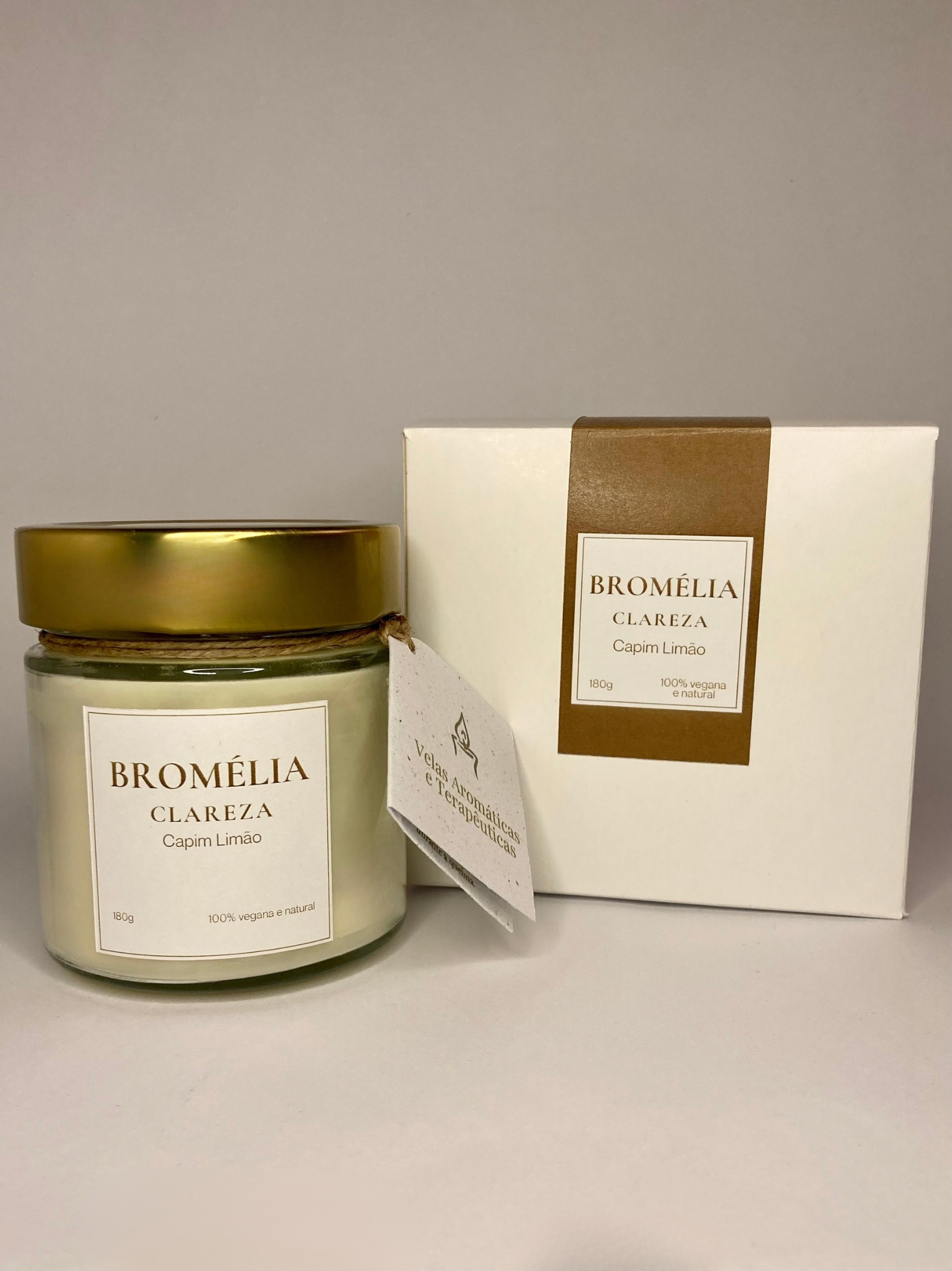 Clareza - Vela Natural de Capim Limão 180g