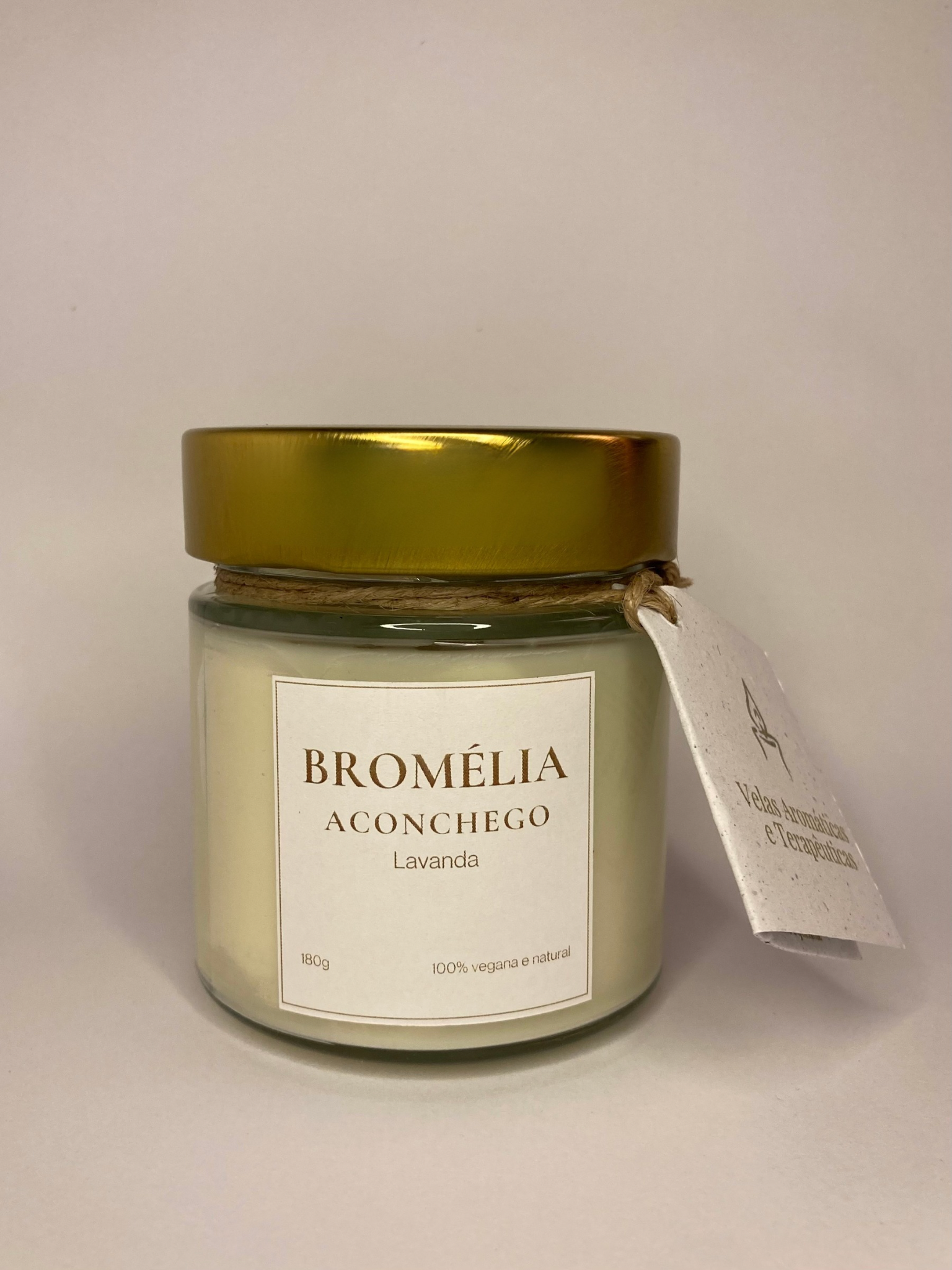 Aconchego - Vela Natural de Lavanda 180g