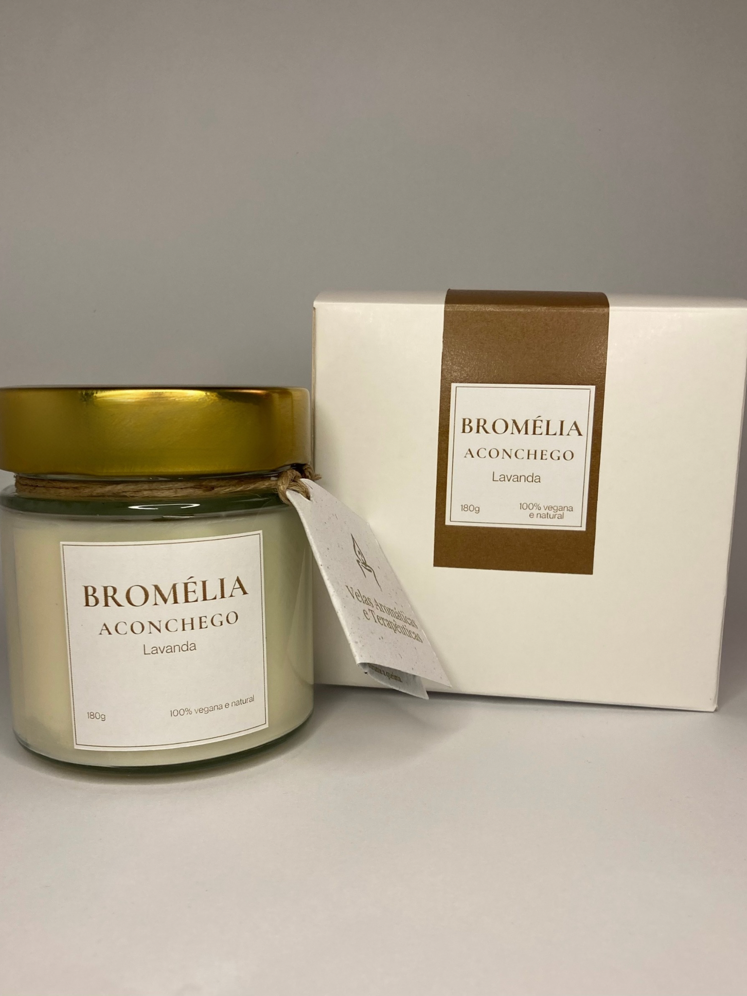 Aconchego - Vela Natural de Lavanda 180g