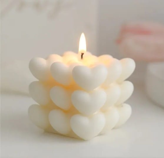 Vela Bubble Coração 120g